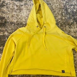 Curves and combat boots crop sweatshirt (stained)